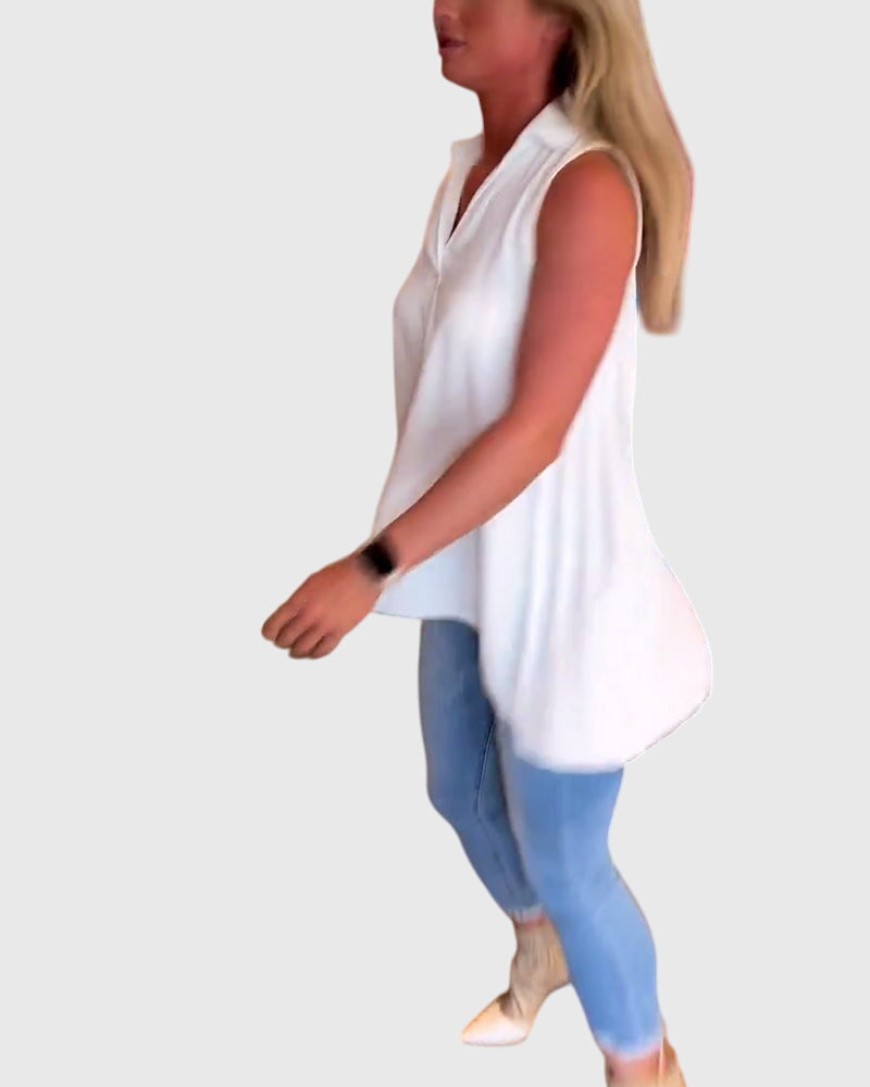 Rosamund – Sleeveless Blouse