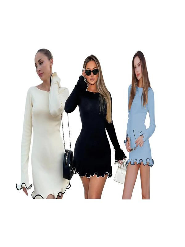 Jean – Stylish Puff Sleeve Mini Dress