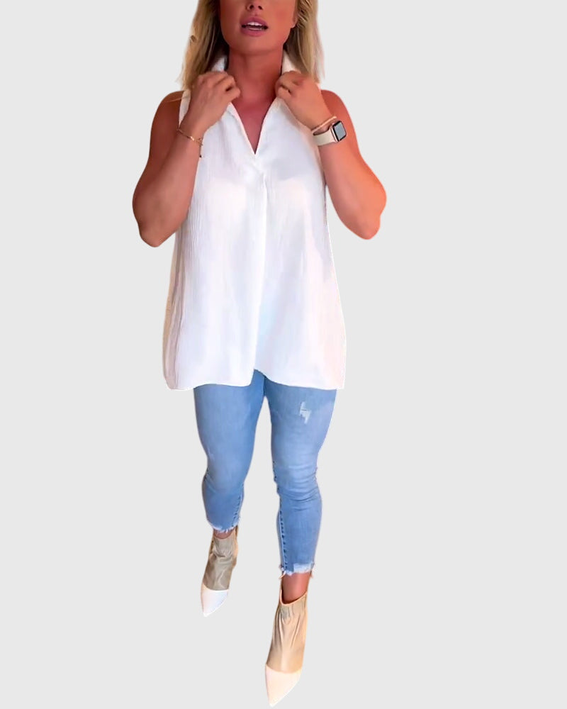 Rosamund – Sleeveless Blouse