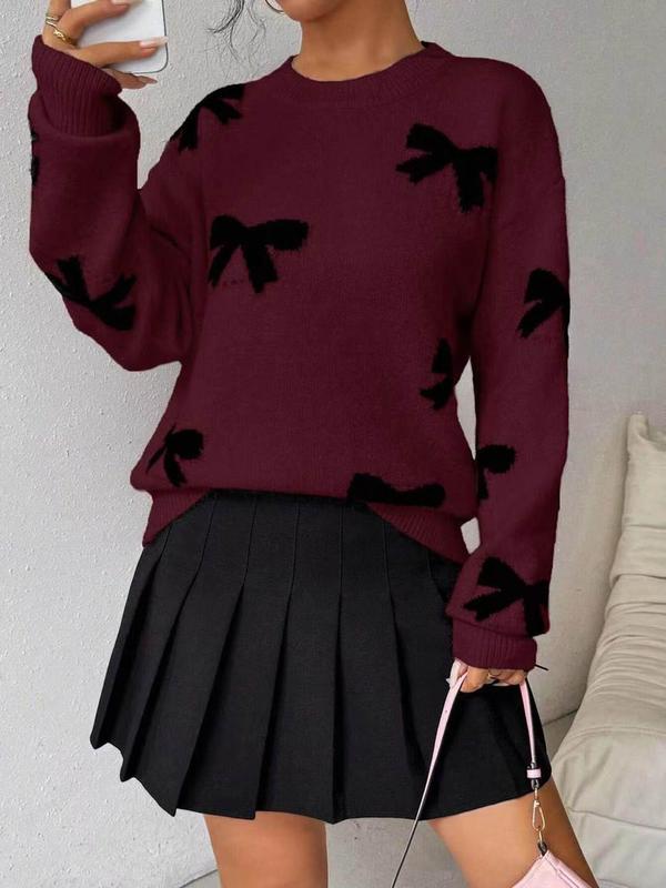 Jill – Casual Long Sleeve Round Neck Sweater