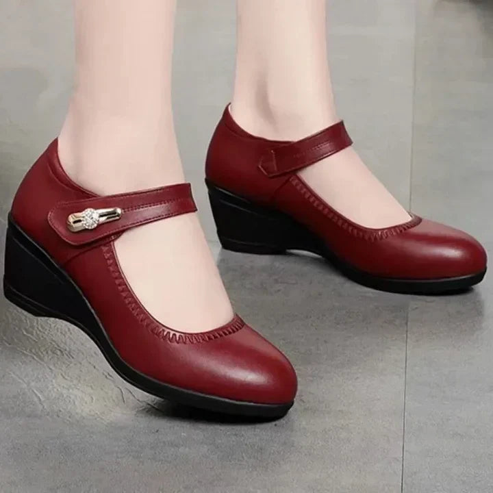 Lydia – Mary Jane Wedge Comfort Shoes