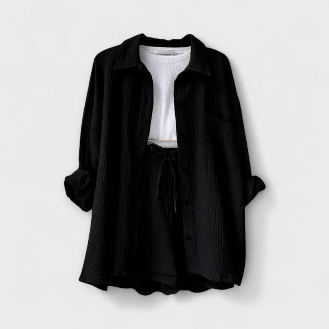 Rosanne – Elegant Coordinating Top And Bottom Set