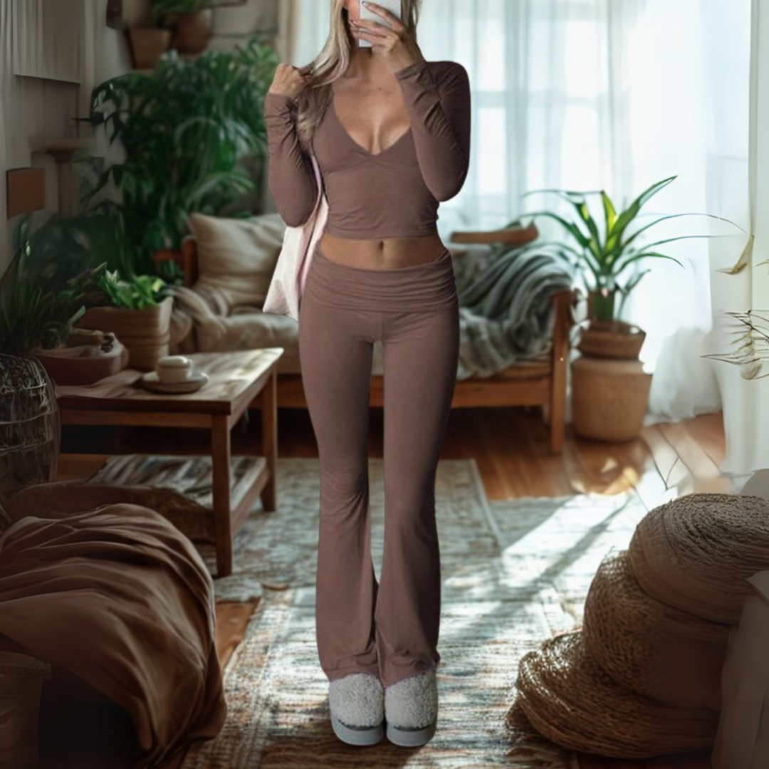 Sheena – Relaxed Solid Lounge Two-Piece Set