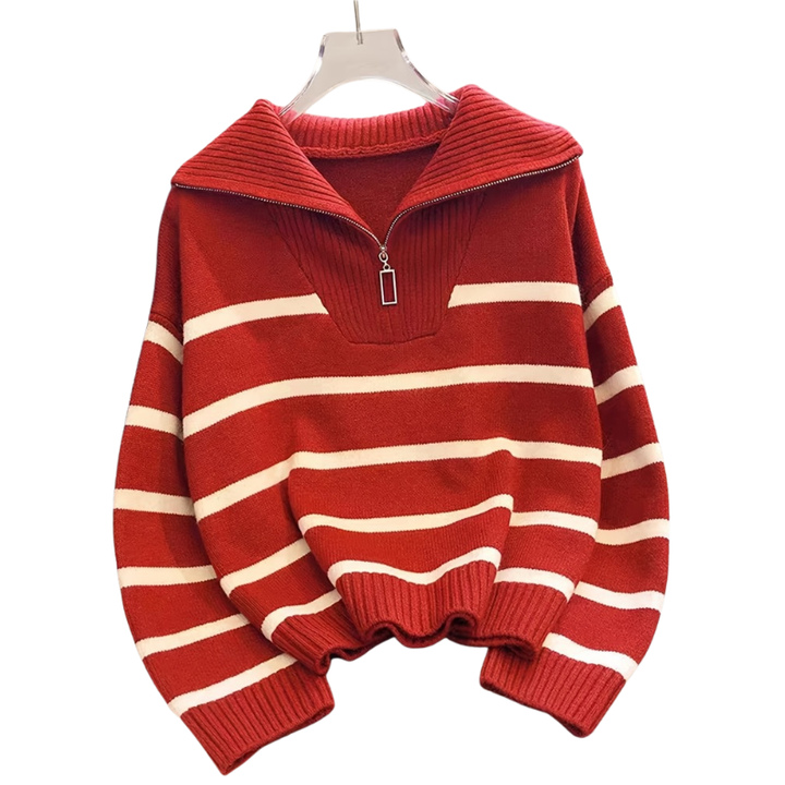 Angela – Comfy Long Sleeve Zip-Up Plush Winter Jacket