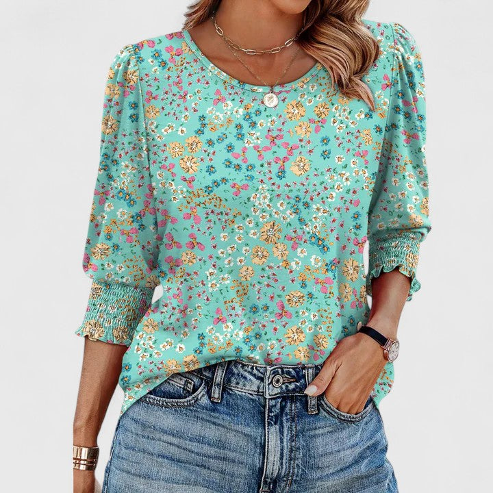 Edwina – Elegant Smocked Top