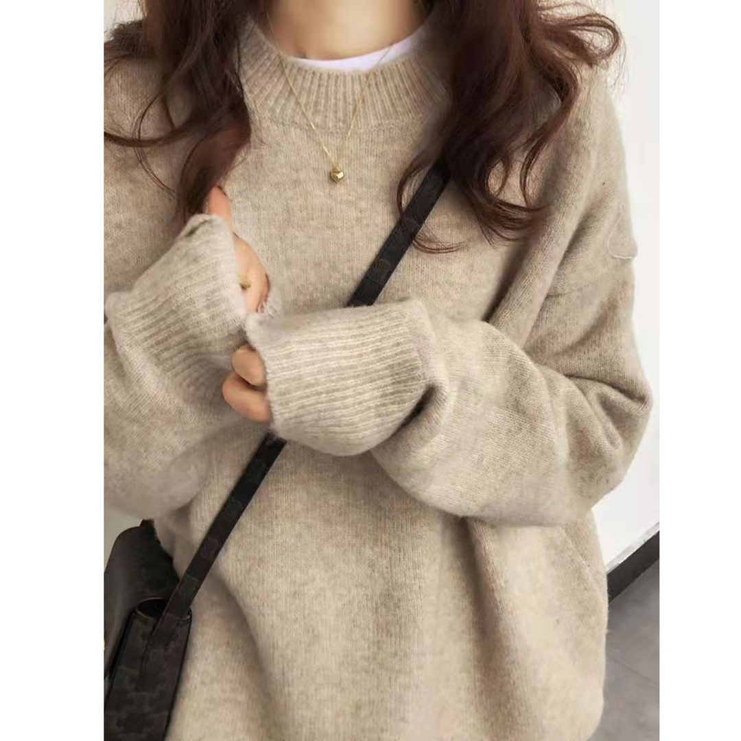 Ethel – Comfy Long Sleeve Round Neck Sweater