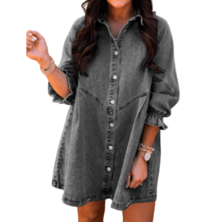 Penelope – Elegant Leopard Print Long Sleeve Bodycon Dress