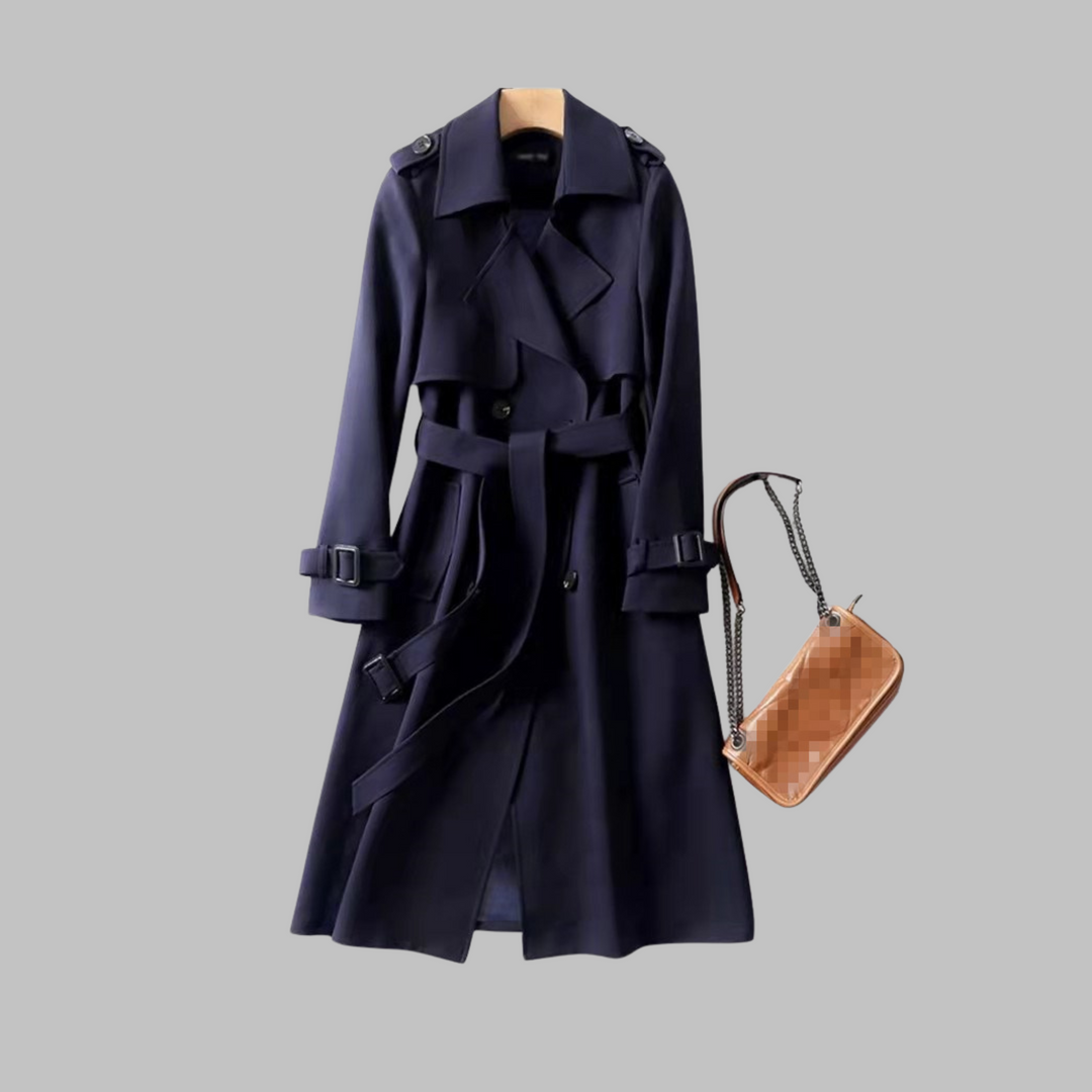 Susan – Elegant Knee-Length Loose Fit Coat