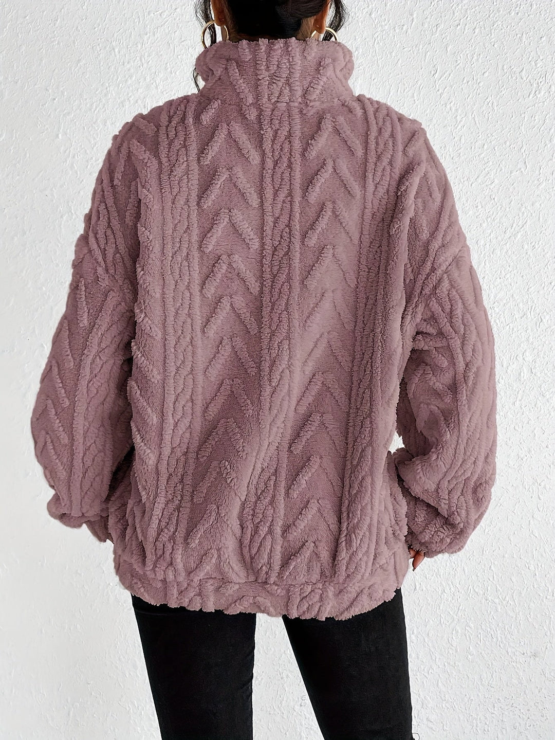 Heidi – Open Front Knit Cardigan with Cartoon Print