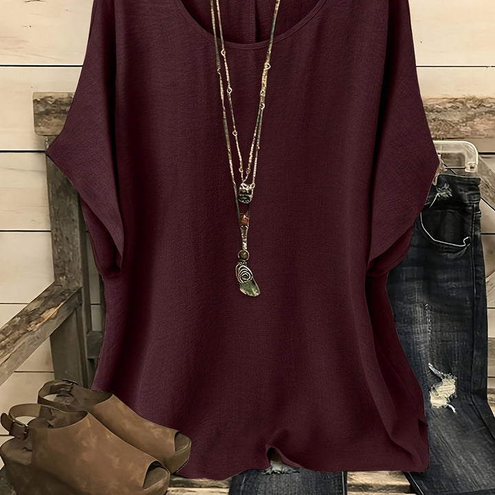 Sienna – Relaxed Batwing Sleeve Casual Top