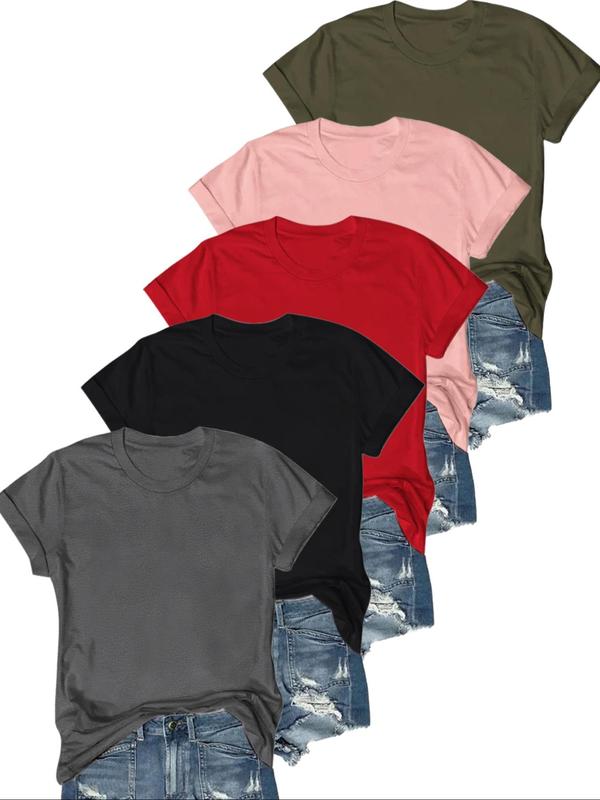 Olive – Casual Short Sleeve Tee Pack of 5