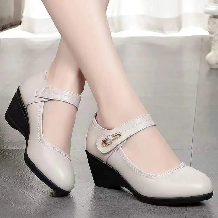 Lydia – Mary Jane Wedge Comfort Shoes