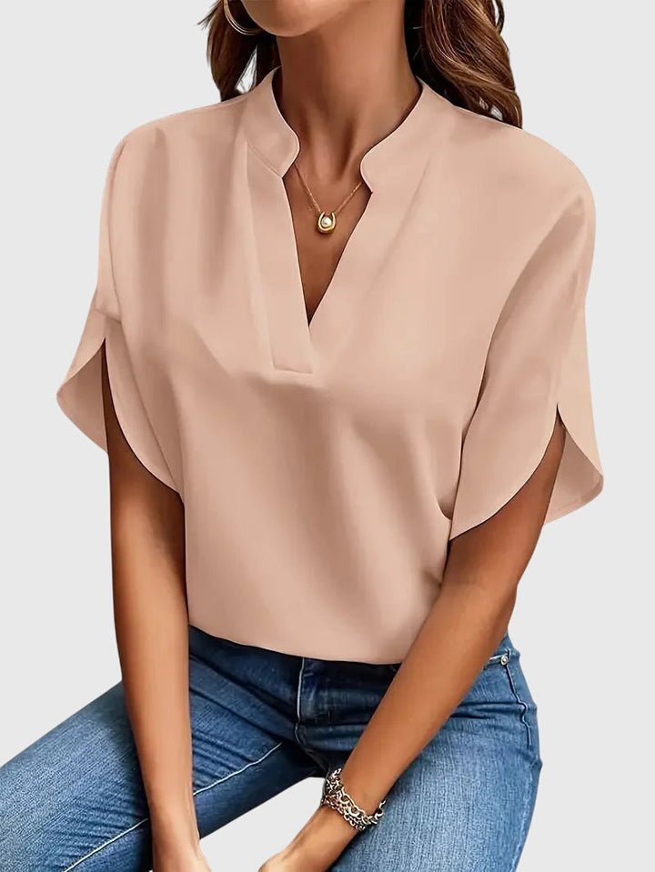 Suzanne – Soft Elegant V-Neck Shirt