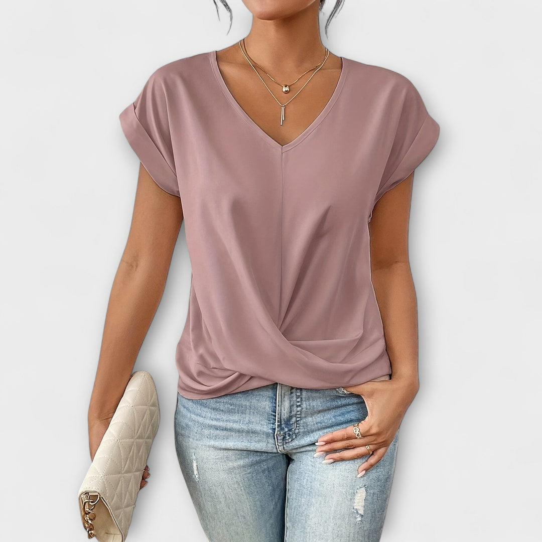 Celeste – Elegant V-Neck Top
