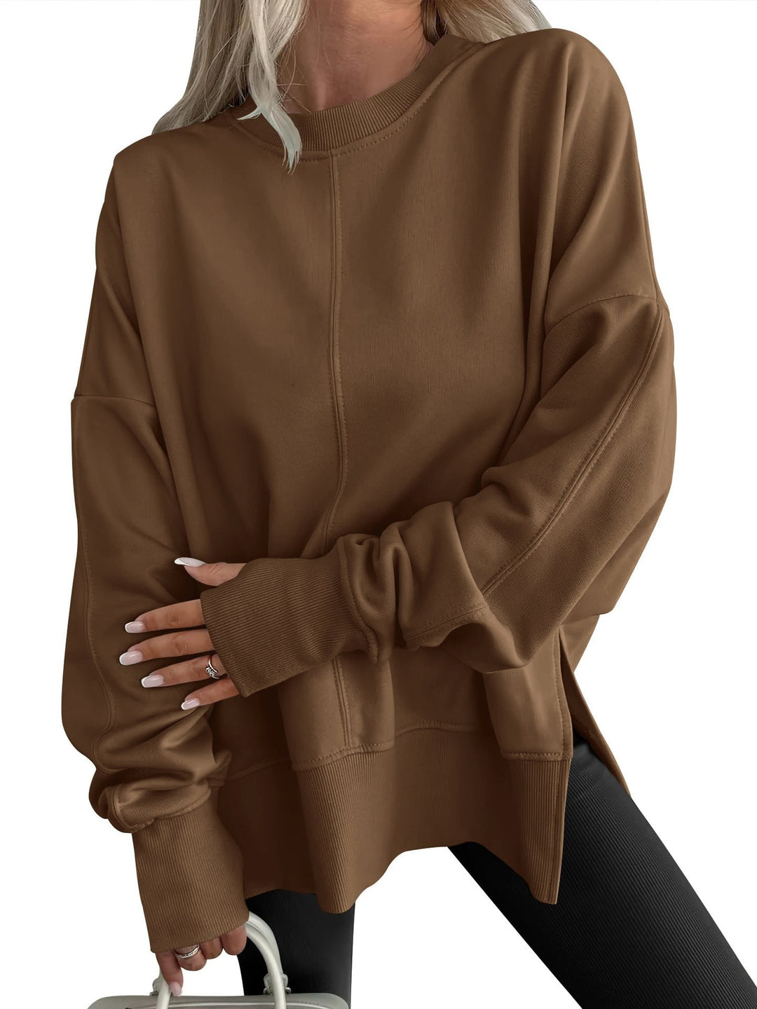 Gwen – Comfy Oversized Long Sleeve Sweatshirt