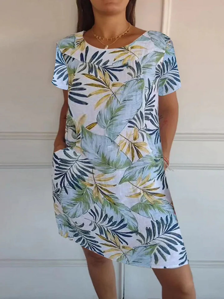 Nora – Printed Summer Dress with Pockets