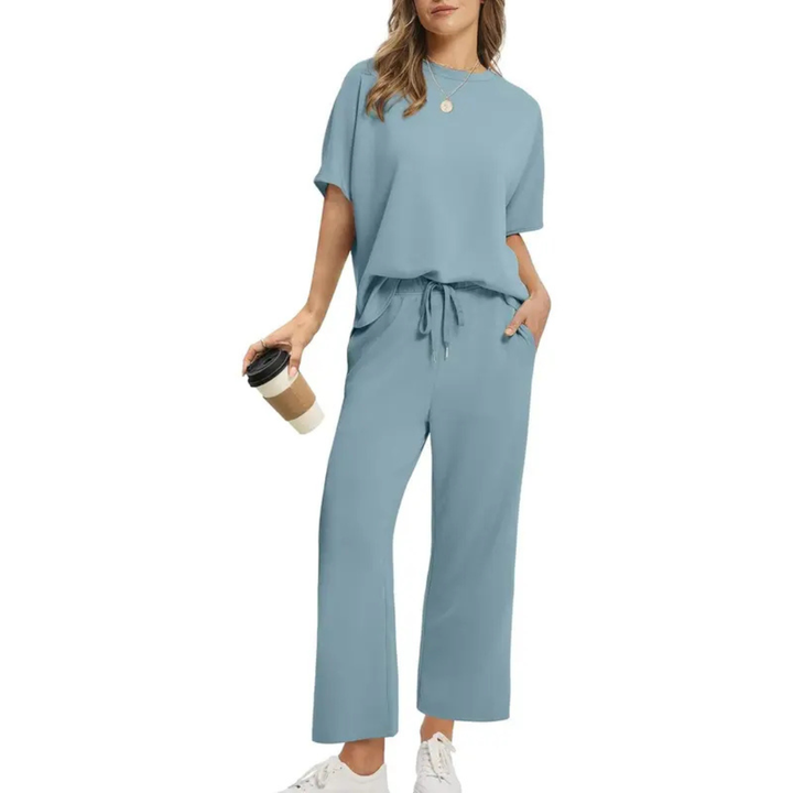 Julie – Women's Oversized Cropped Lounge Set