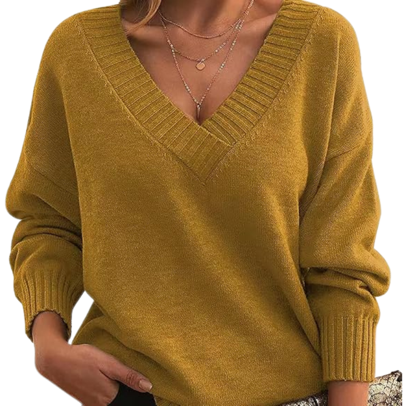 Teresa – Comfy Drop Shoulder Long Sleeve Sweater