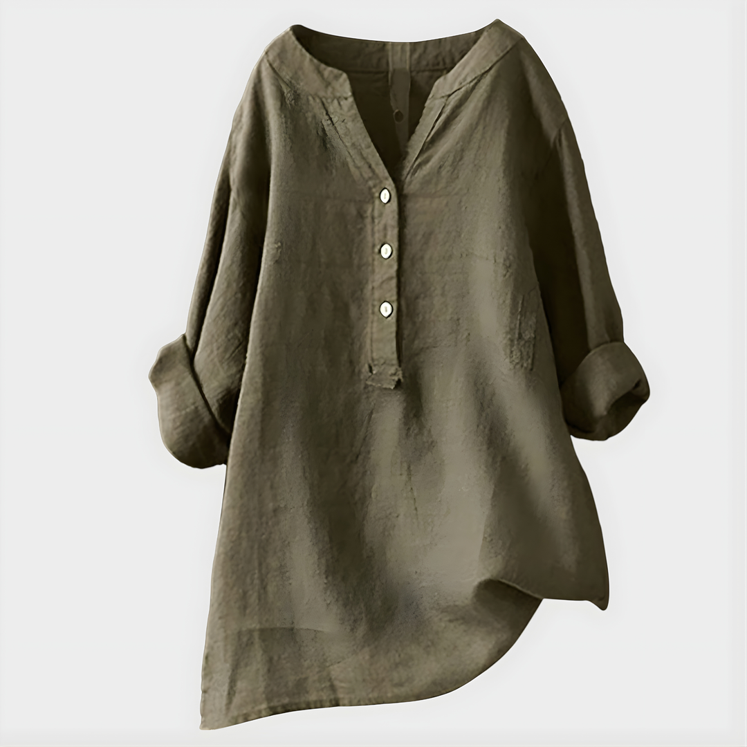 Diane – Elegant V-Neck Blouse