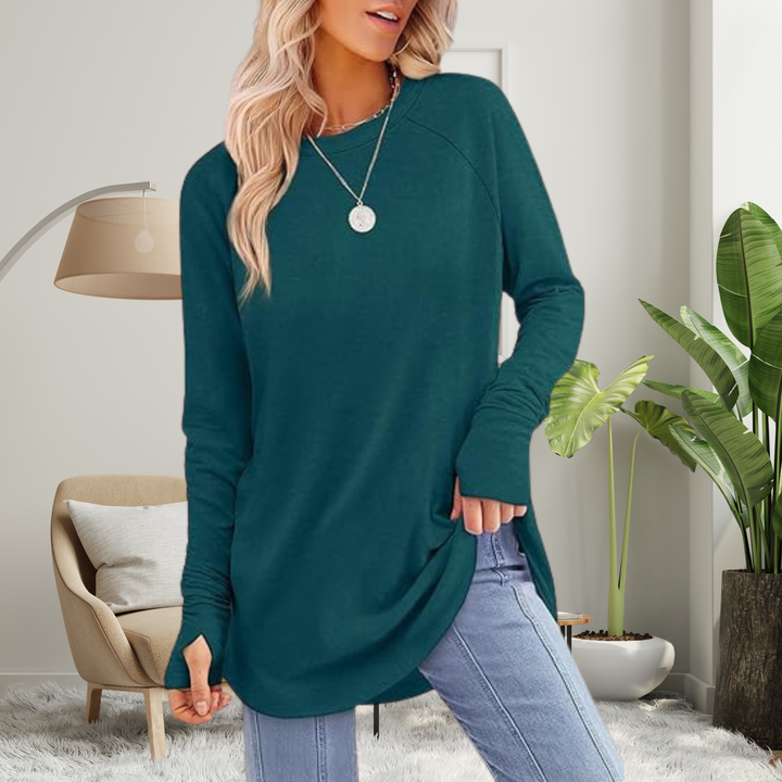 Josie – Cozy Round Neck Long Sleeve Top