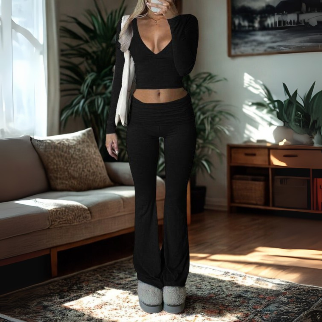 Sheena – Relaxed Solid Lounge Two-Piece Set