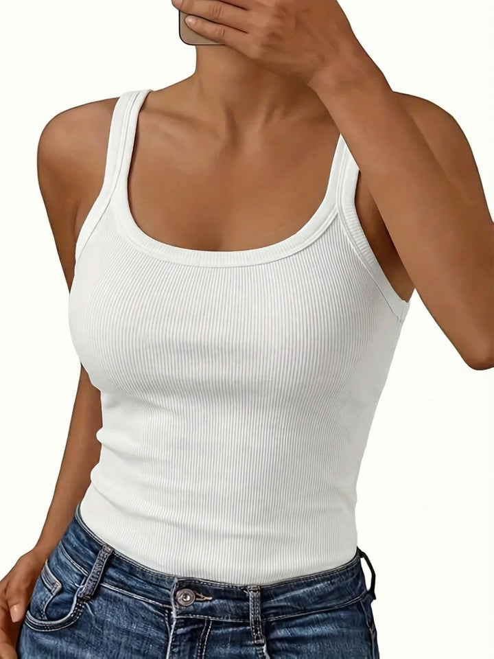 Harriet – Ribbed Sleeveless Tank Top Set