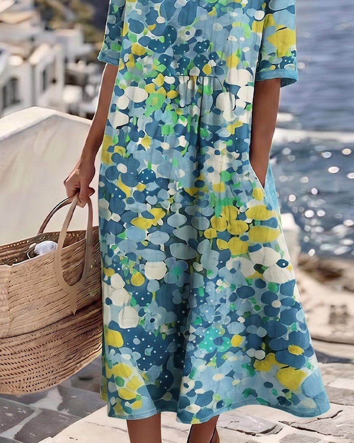 Kathleen – Elegant Floral Summer Midi Dress