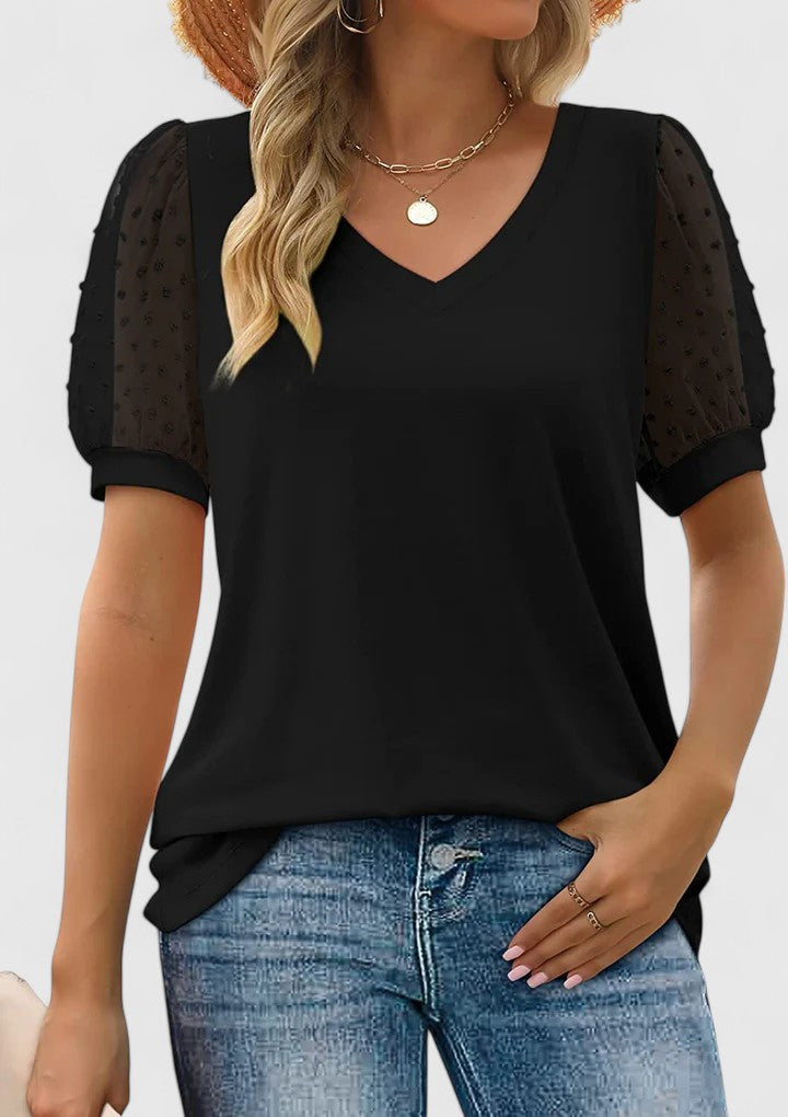 Rosina – Comfortable V-Neck Top