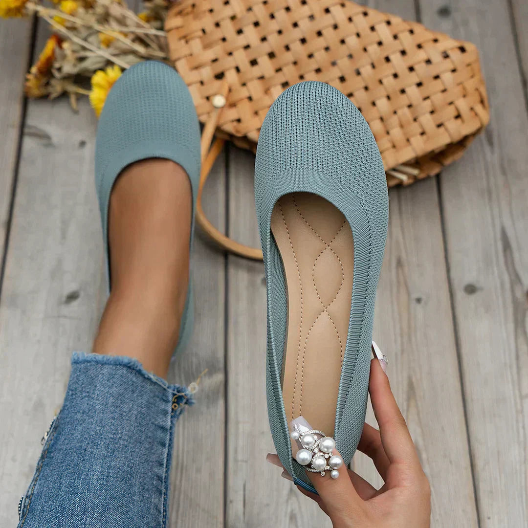 Rosemary – Bicolour Flat Mule