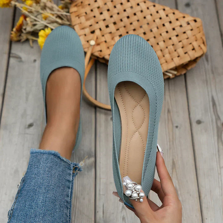 Rosemary – Bicolour Flat Mule