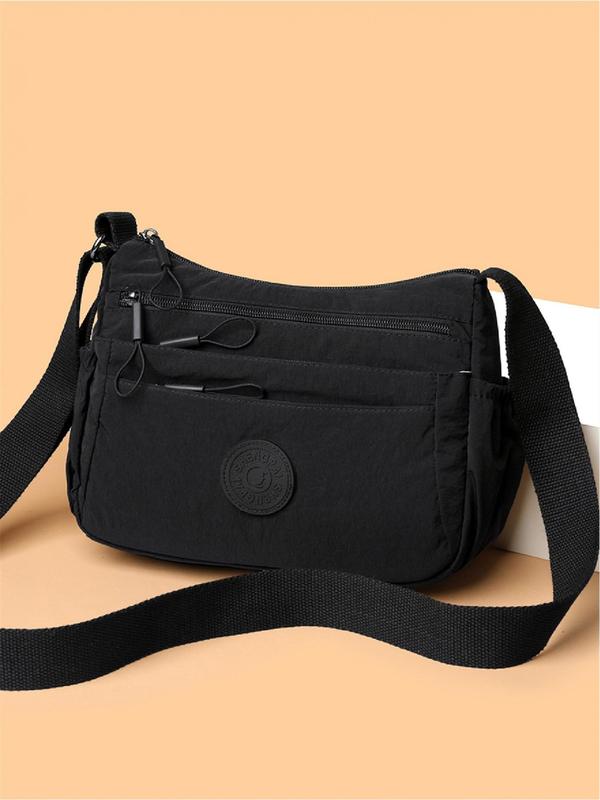 Ethel – Solid Colour Multi Pocket Crossbody Bag