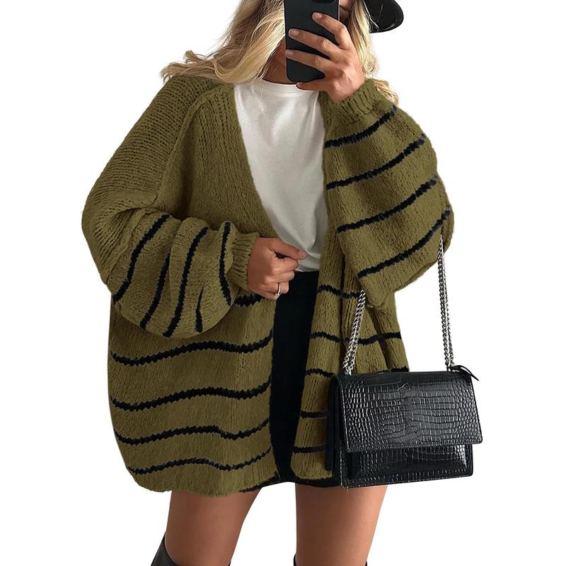 Sheena – Oversized Lantern Sleeve Autumn Knit Cardigan