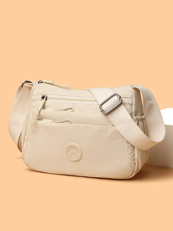 Ethel – Solid Colour Multi Pocket Crossbody Bag