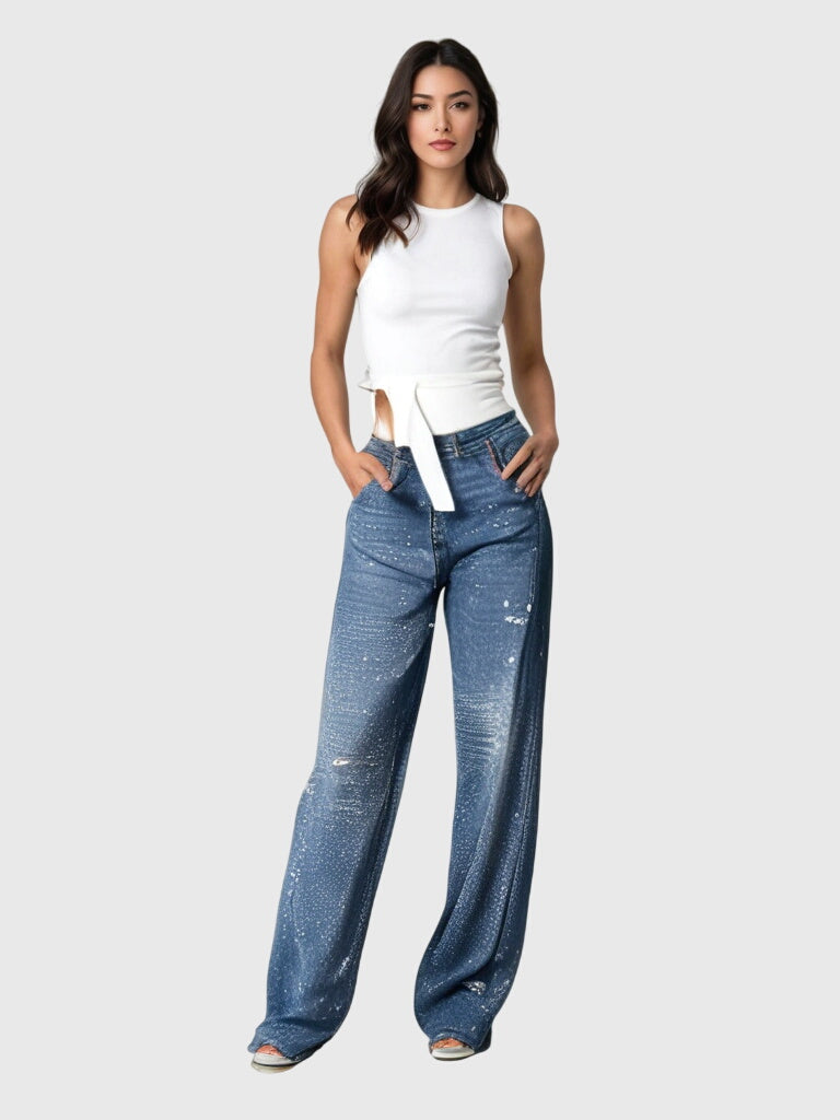 Wilhelmina – Diamond Weave Tailored Pants