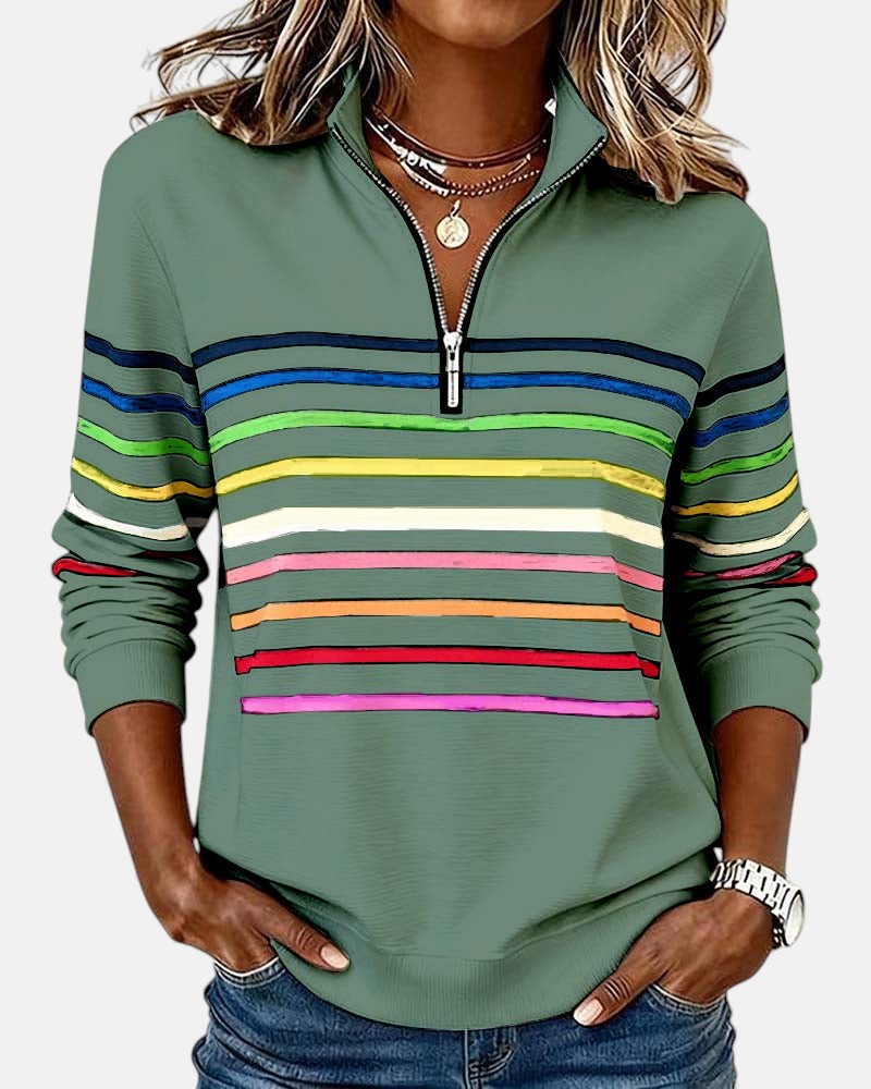 Barbara – Comfortable Striped Jumper