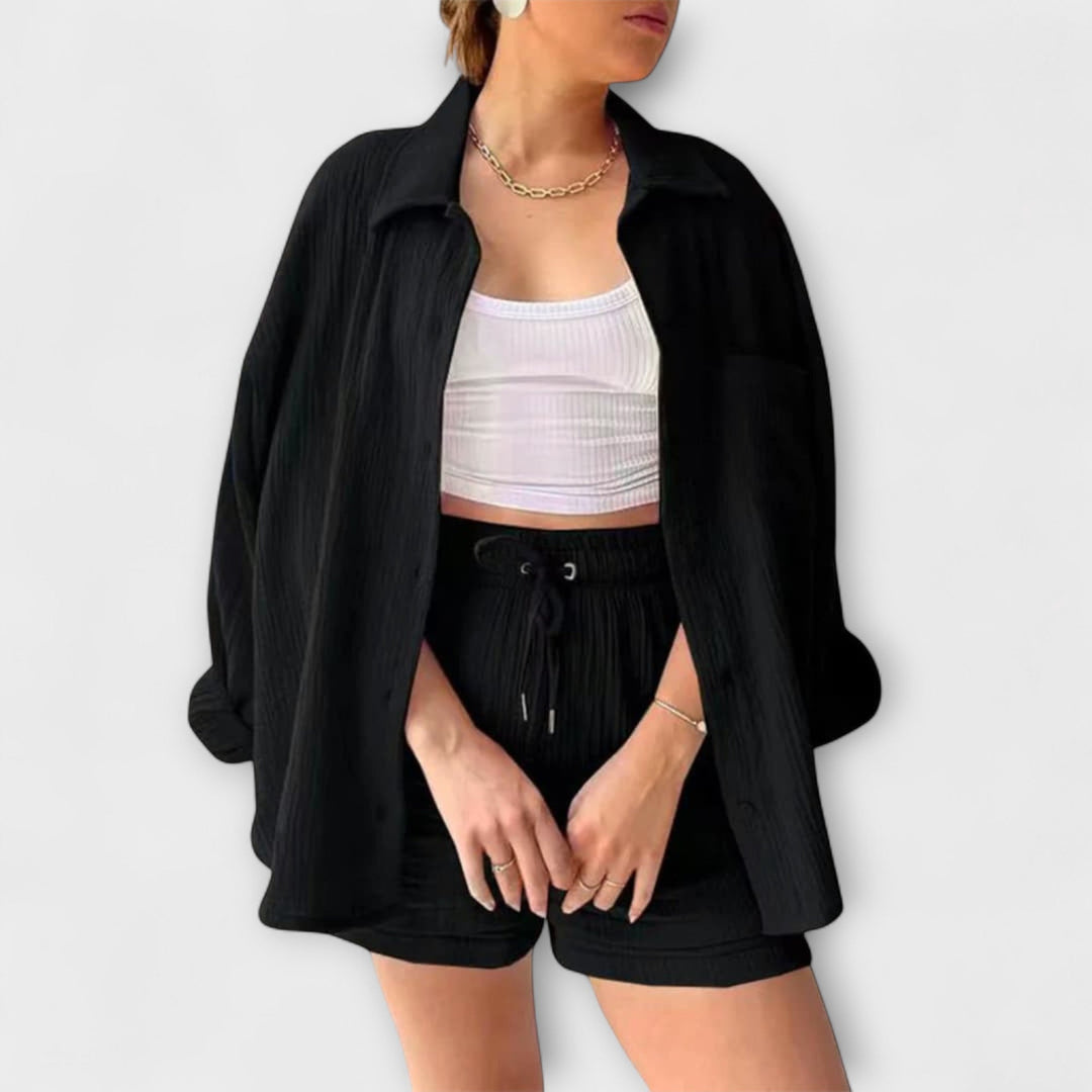 Rosanne – Elegant Coordinating Top And Bottom Set