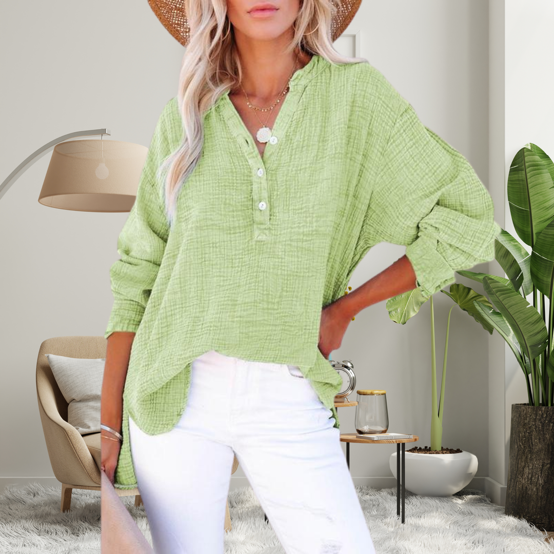 Cheryl – Basic Ribbed Crewneck Shirt