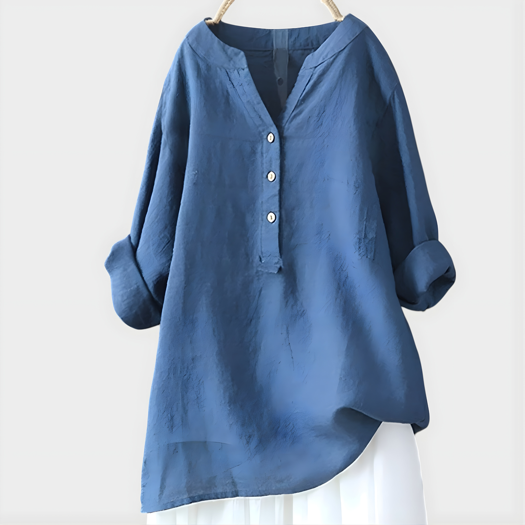 Diane – Elegant V-Neck Blouse