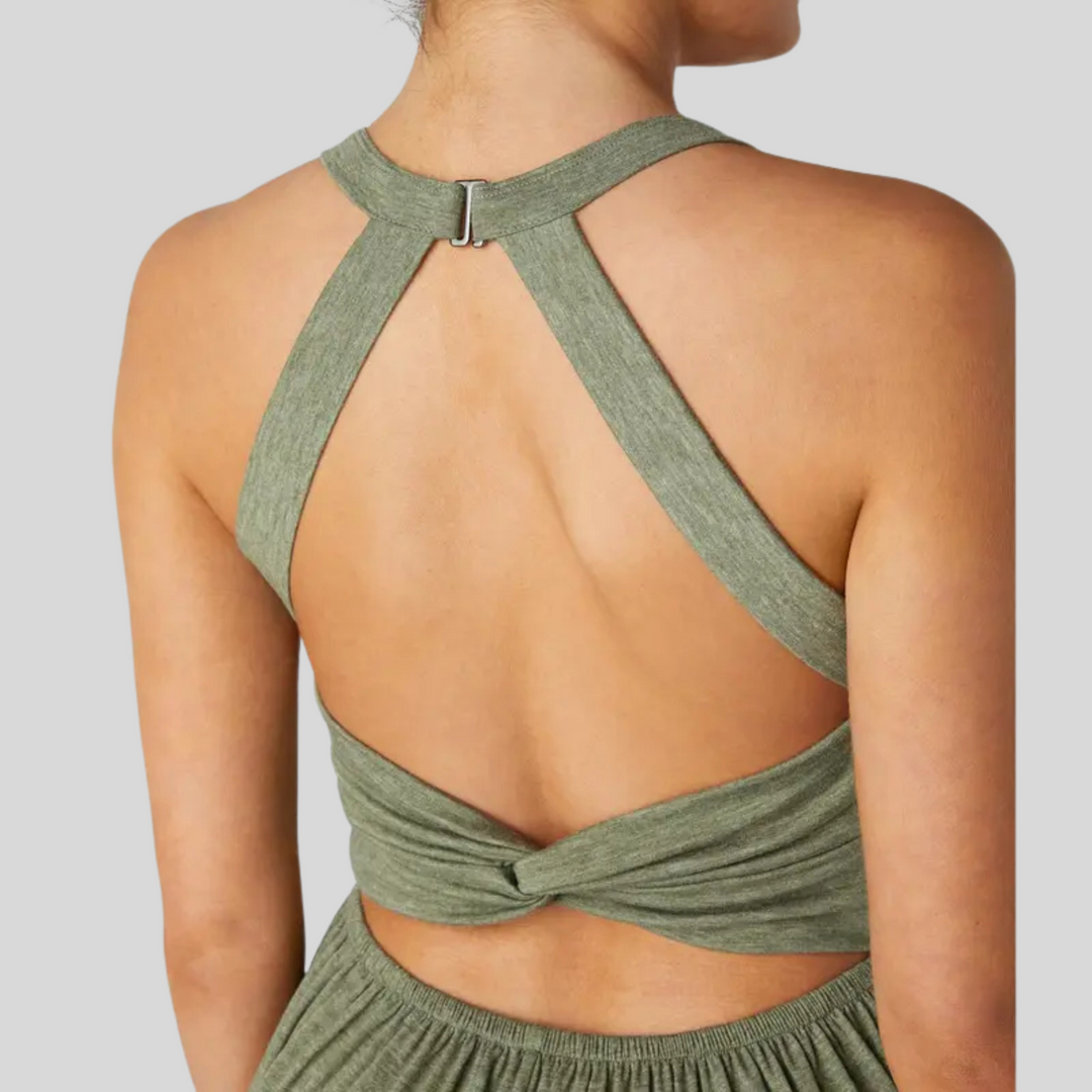 Josie – Comfy Backless Round Neck Lounge Jumpsuit
