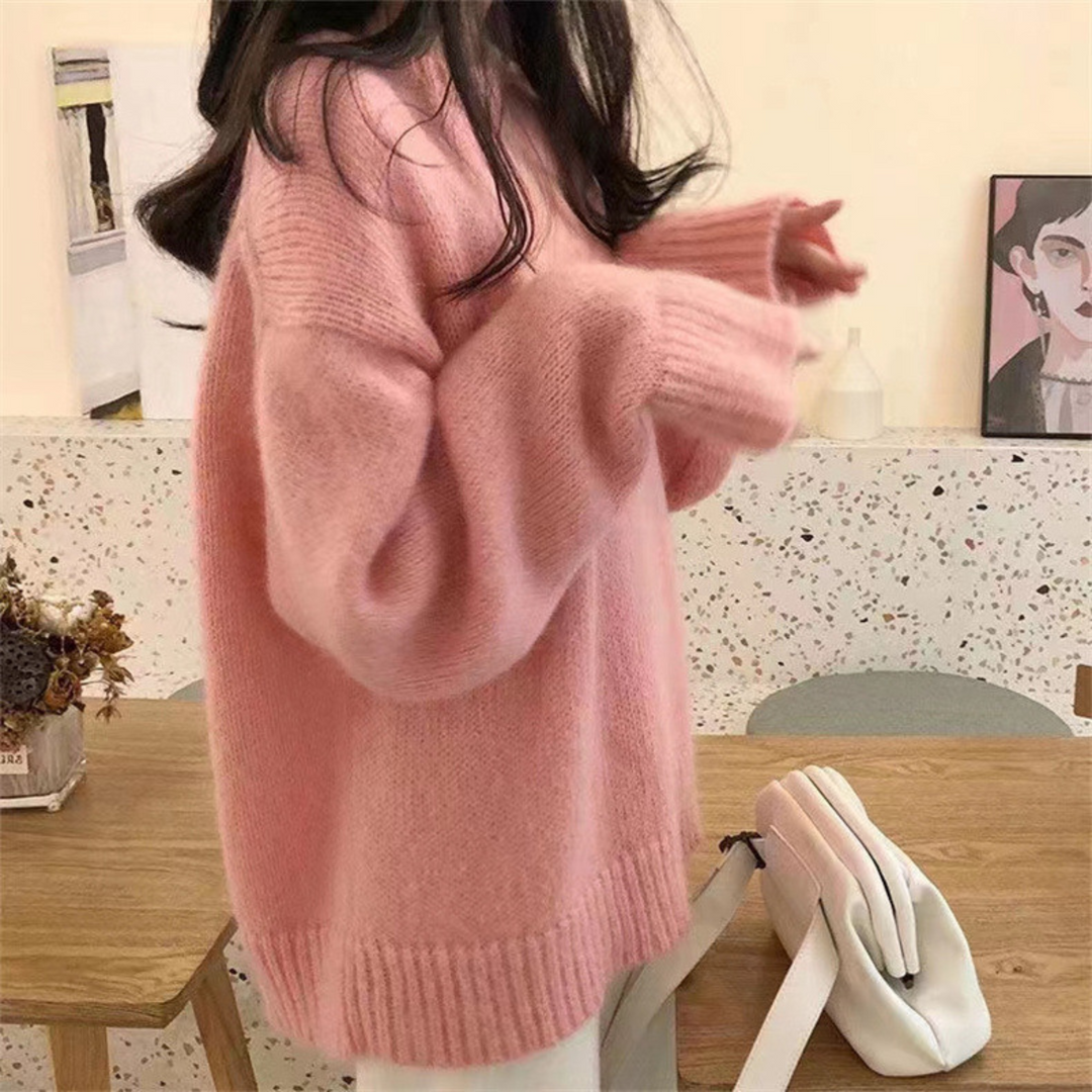 Deirdre – Casual Long Sleeve Round Neck Sweater