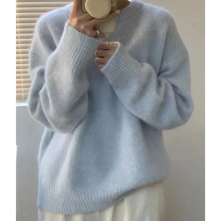 Ethel – Comfy Long Sleeve Round Neck Sweater