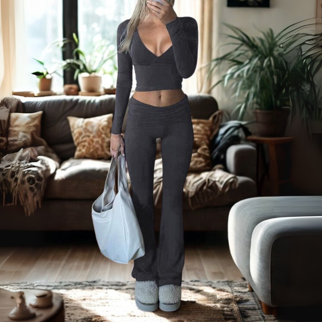 Sheena – Relaxed Solid Lounge Two-Piece Set