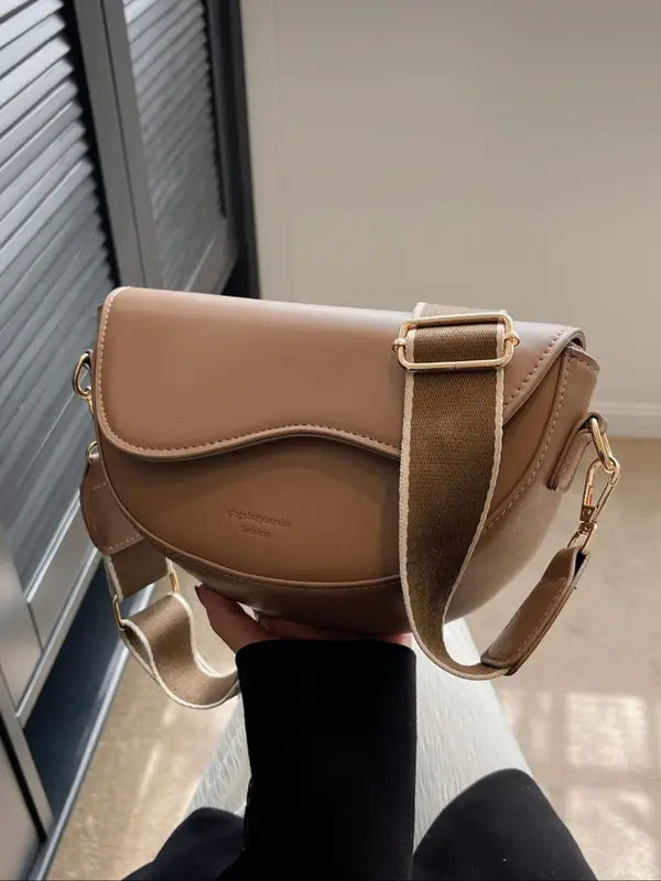 Jean – Simple Small Satchel Versatile Flip Cover Crossbody Shoulder Bag