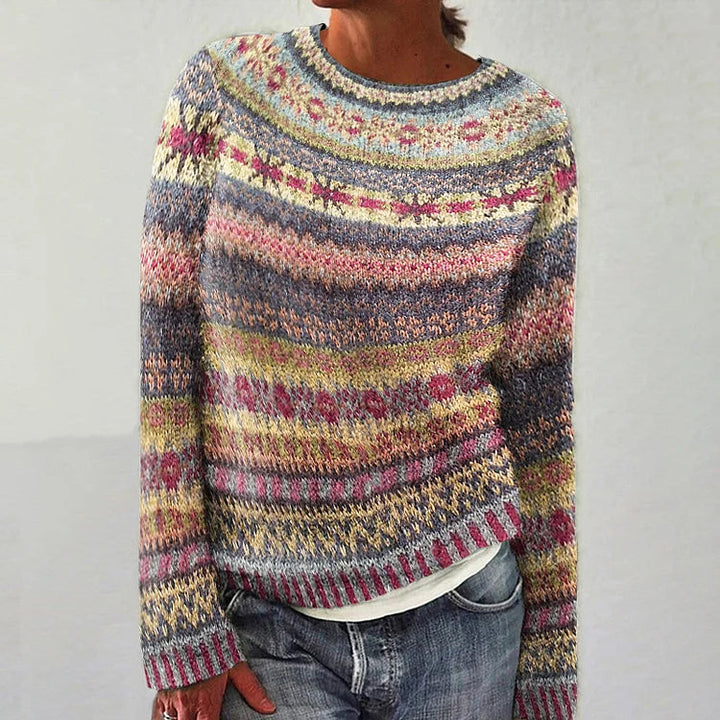 Harper – Vibrant Fair Isle Sweater