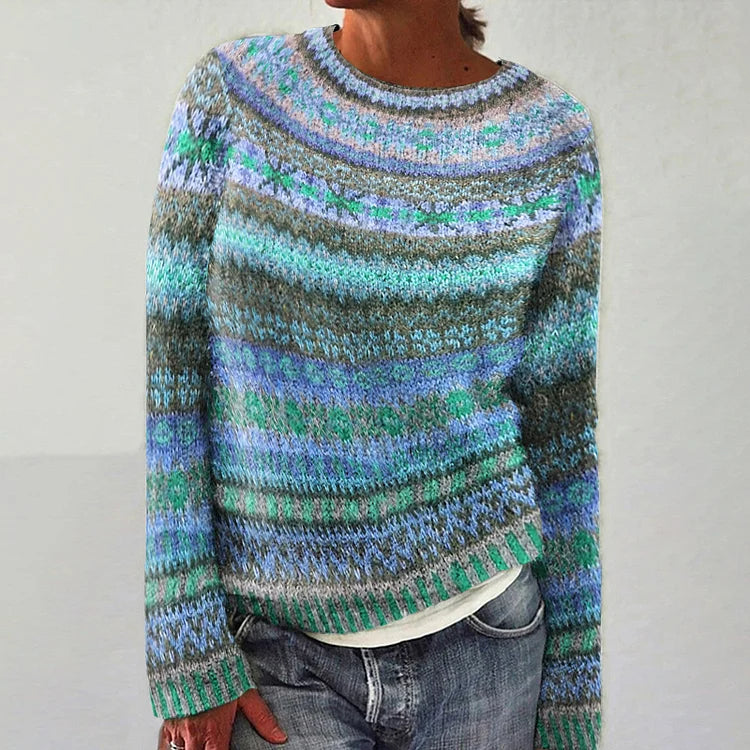 Harper – Vibrant Fair Isle Sweater