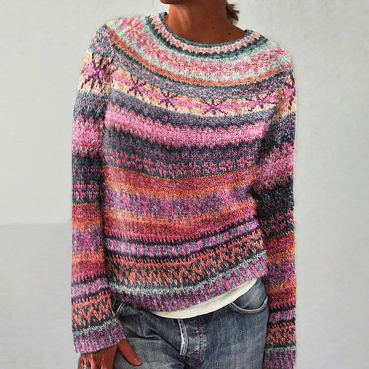 Harper – Vibrant Fair Isle Sweater
