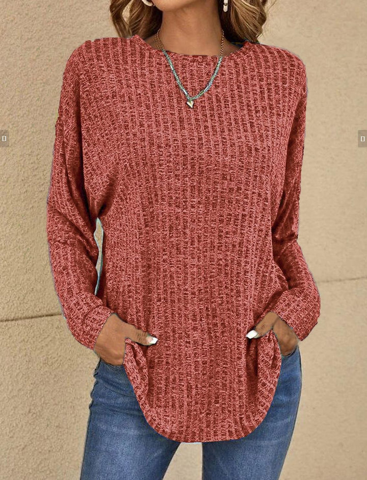 Matilda – Chic Drop Shoulder Knitted Sweater
