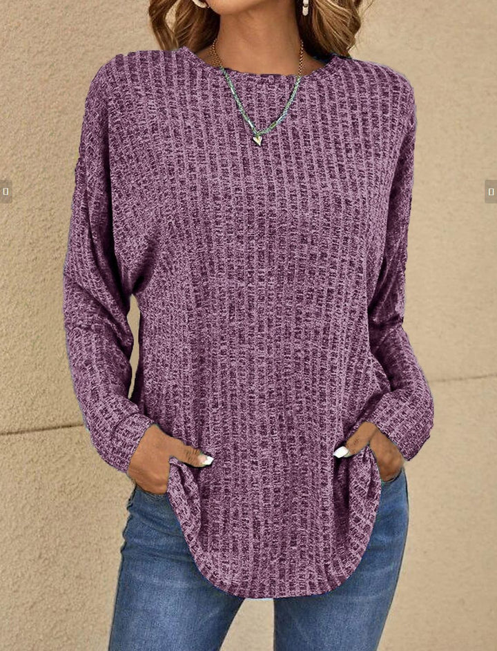 Matilda – Chic Drop Shoulder Knitted Sweater
