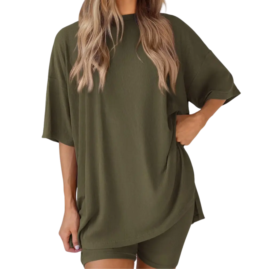 Josie – Soft Batwing Sleeve Loungewear Dress
