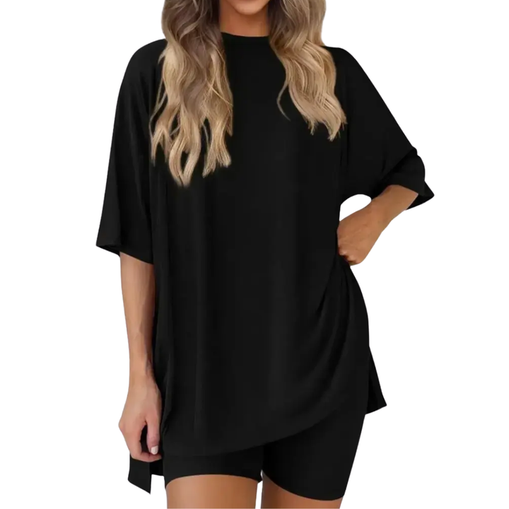Josie – Soft Batwing Sleeve Loungewear Dress